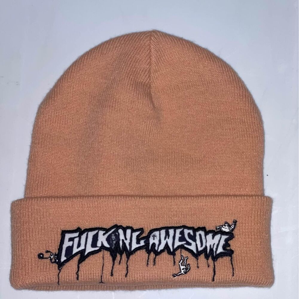 FUCKING AWESOME PEACH VIRGIN STAMP BEANIE